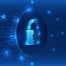Padlock representing cybersecurity