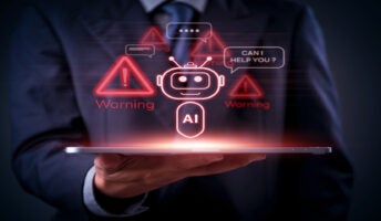 AI agent coming out of tablet screen