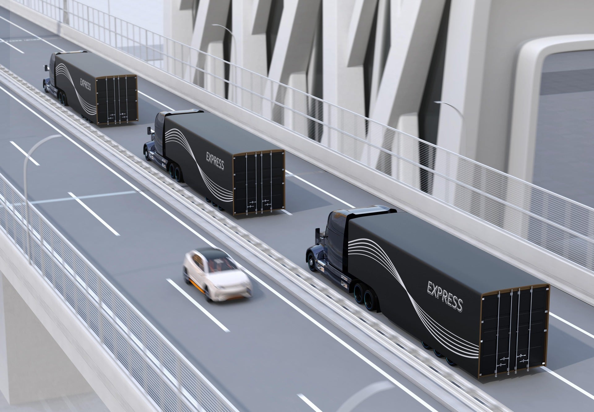 Autonomous truck platooning