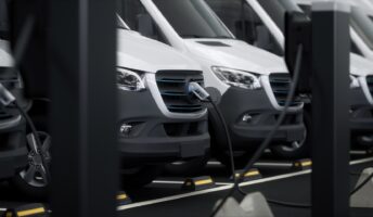 Fleet of electric trucks charging