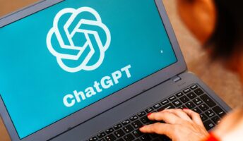 ChatGPT logo on laptop