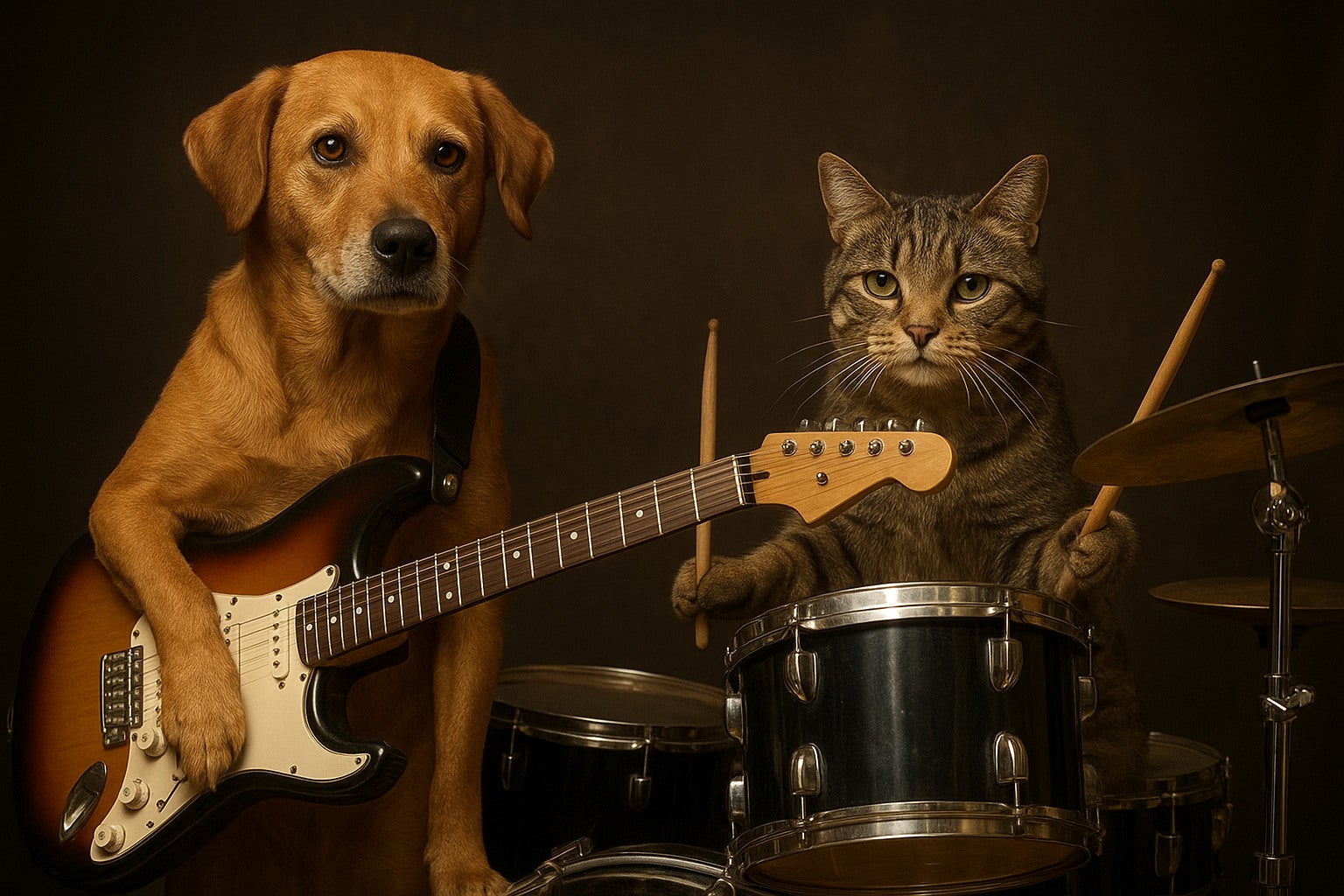 Generating an image of a band made up of animals using ChatGPT. Source: Tech.co testing