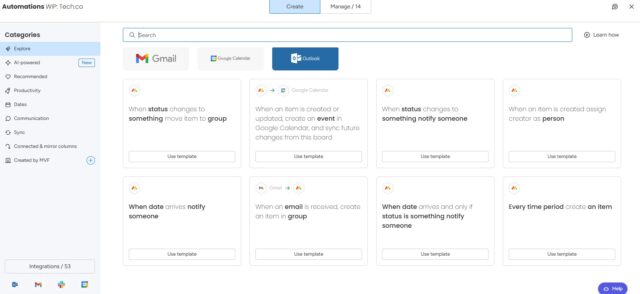monday example automations