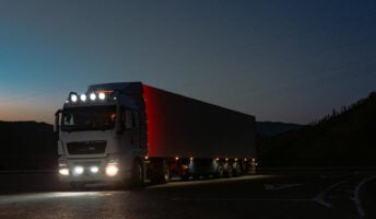 truck at night