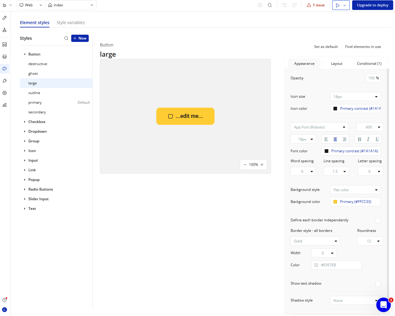 Bubble Element Editor