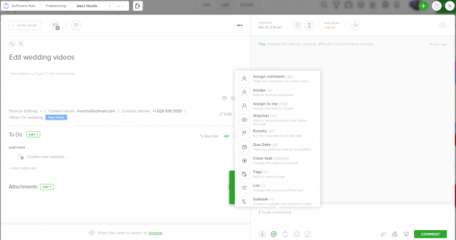 ClickUp Keyboard Short Cut