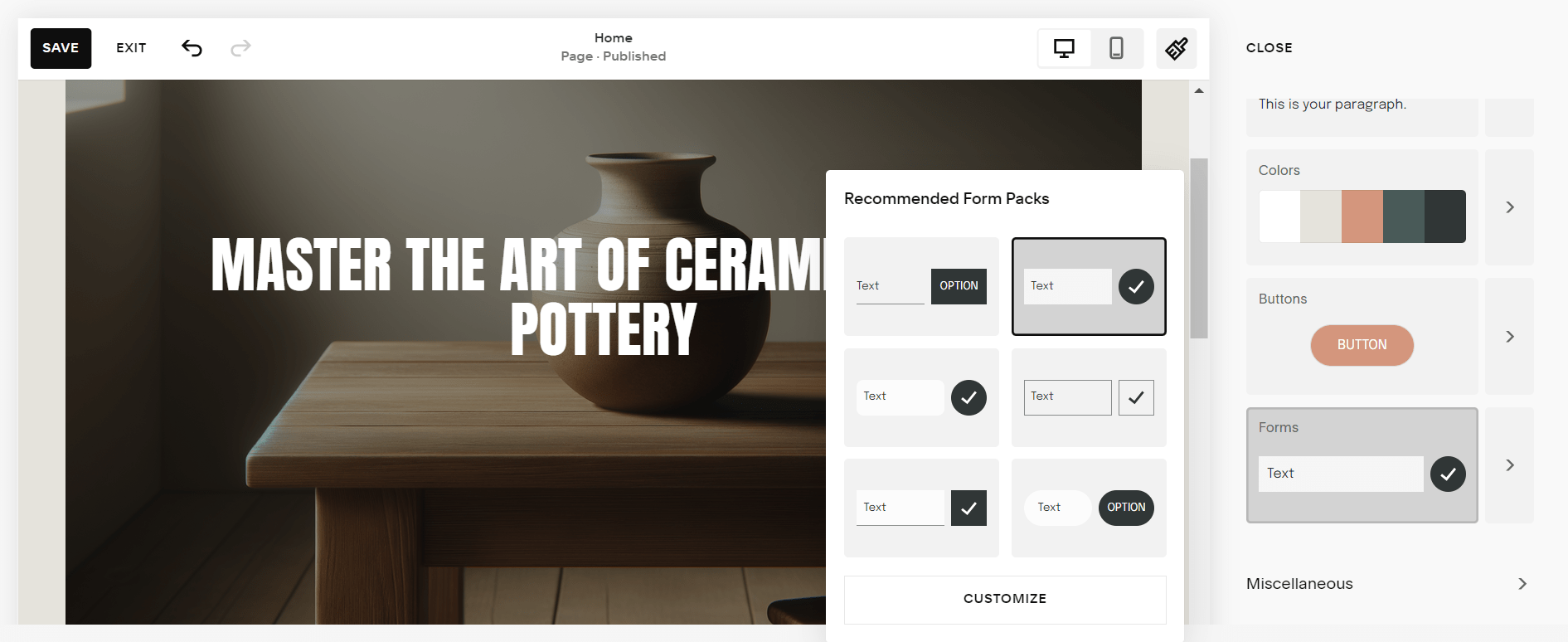 Customizing Squarespace's ecommerce templates
