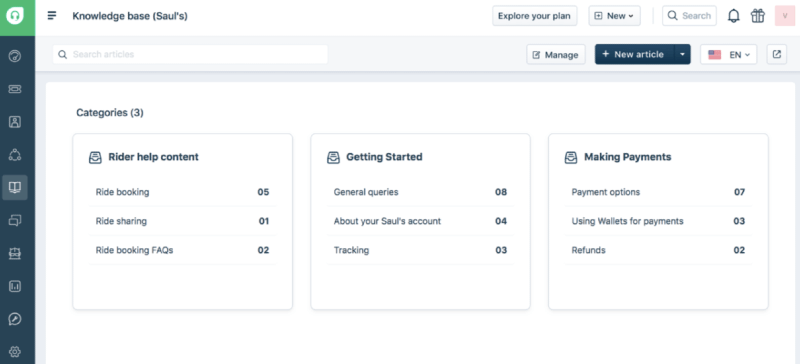 Freshdesk knowledge base