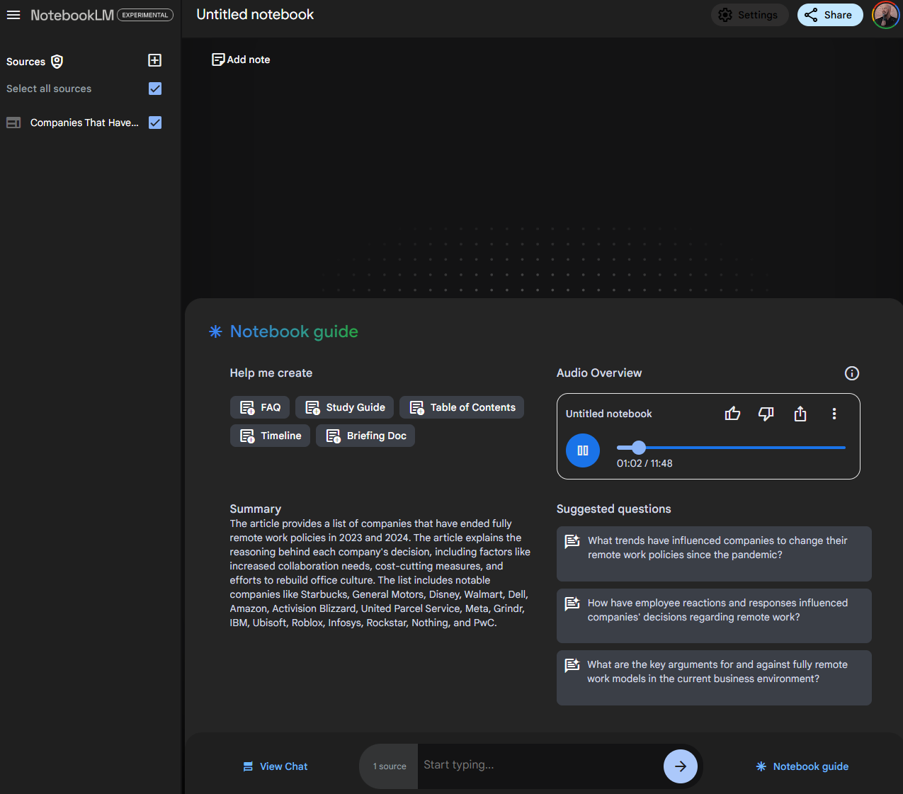 NotebookLM Generated Audio