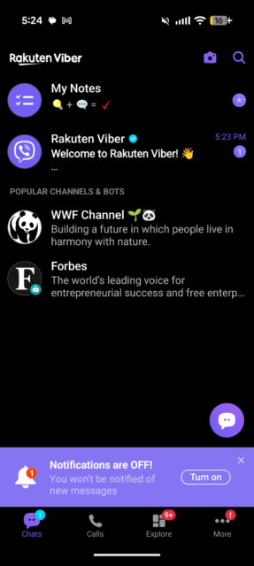 Rakuten Viber Home Page
