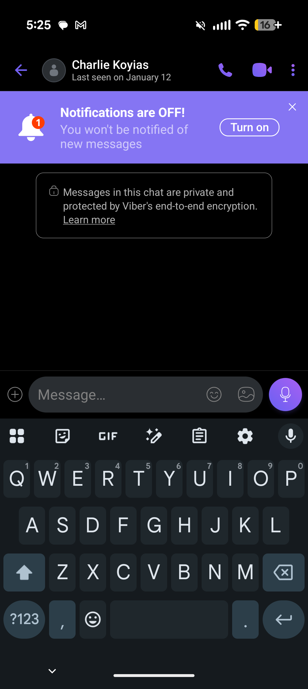 Rakuten Viber Messaging Interface