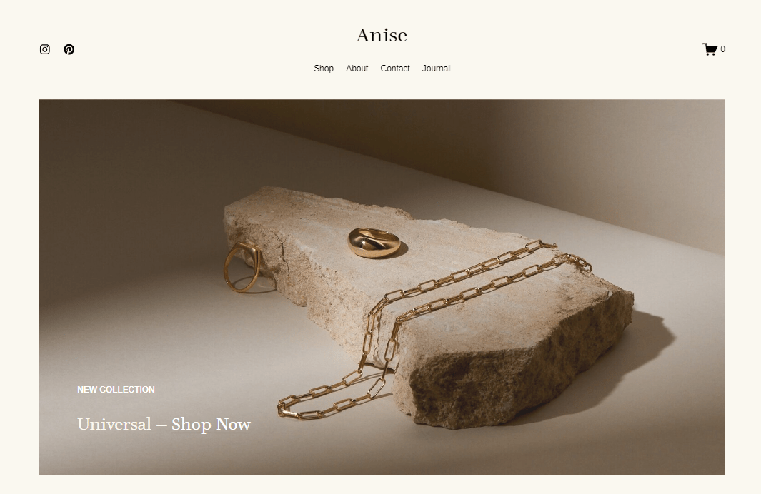 Squarespace Anise ecommerce template