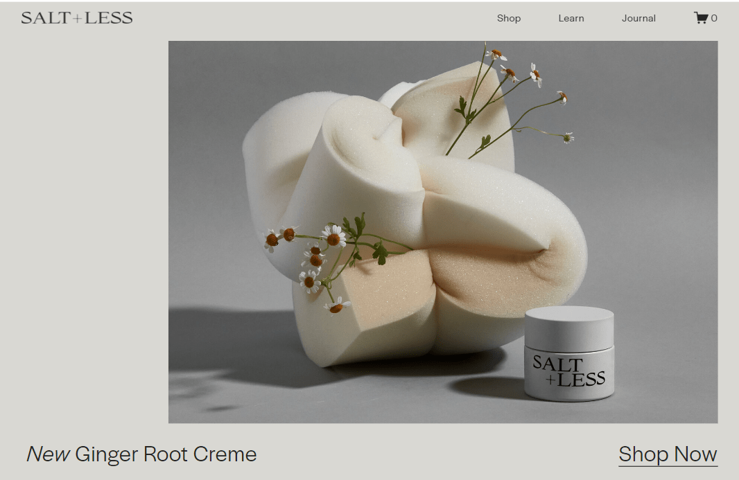 Squarespace SALT + LESS ecommerce template