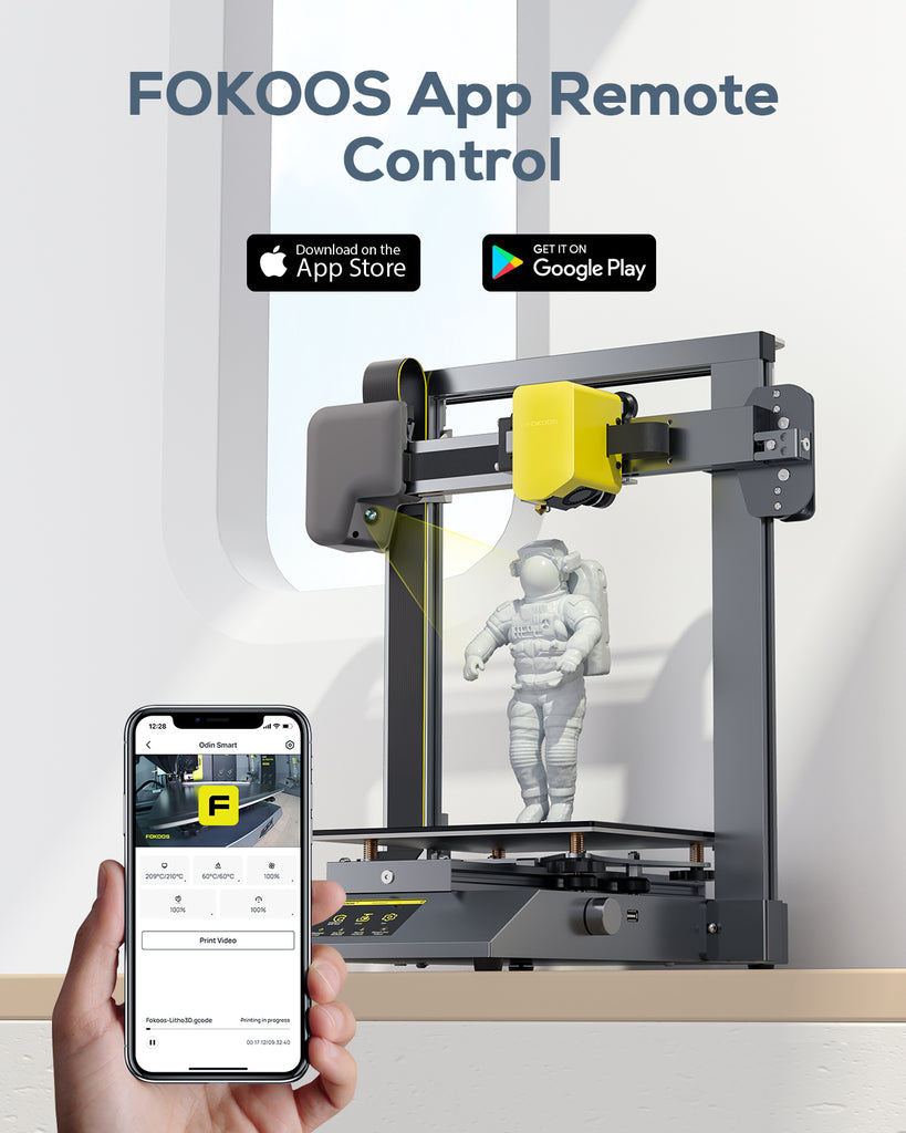 FOKOOS Odin Smart 3D Printer: 99% Pre-assembled+Time-lapse Video